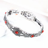 Rhinestone Crystal Alloy Vintage Bracelet Ethnic Jewelry