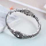 Rhinestone Crystal Alloy Vintage Bracelet Ethnic Jewelry