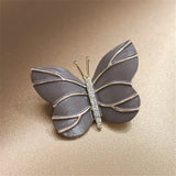 Butterfly Enamel Brooches Metal Crystal Wedding Party Pins