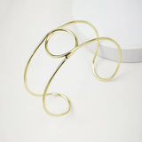 Circular Collar Metal Torsion Choker Necklace Statement Jewelry