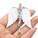 Silver Alloy Angel Brooches Metal Pins for Women