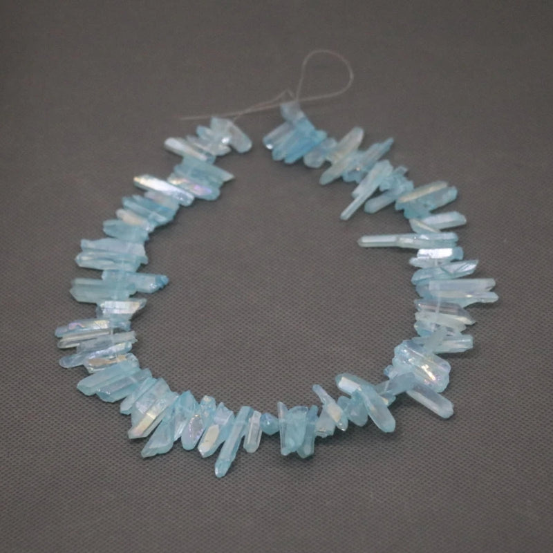 Charm Aqua Healing Crystal Quartz Bead Pendant