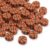 Basketball Clay Spacer Beads for Jewelry Making DIY Key Chain Accessories