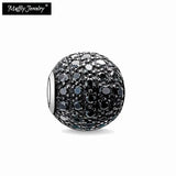 Charm Beads Pave Europe Zirconia Fit Key Jewelry