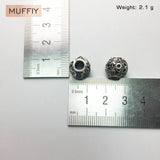 Hamsa Hand Charm Bead Silver 5mm Hole for Necklace Bracelet Earring