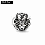 Hamsa Hand Charm Bead Silver 5mm Hole for Necklace Bracelet Earring