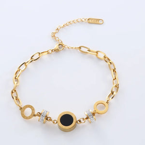 Charm Shell Roman Number Bracelets For Women Vintage Stainless Steel Jewelry