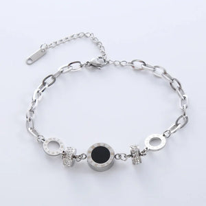 Charm Shell Roman Number Bracelets For Women Vintage Stainless Steel Jewelry
