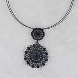 Charm Hollow Out Rhinestone Pendant Necklace for Women