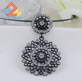 Charm Hollow Out Rhinestone Pendant Necklace for Women