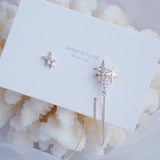 Bling Star Tassel Chain Earring Wedding Accessories