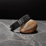 Boho Leather Wrap Bracelet with Beaded Cuff