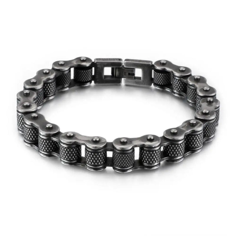Men's Stainless Steel Motorcycle Chain Bangle