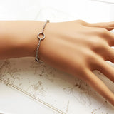 925 Silver Charm Bracelet Coloured Stones Chain Stylish Gift