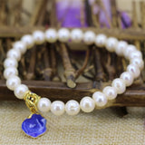 Freshwater Pearl Charm Bracelet 7.5inch B3124