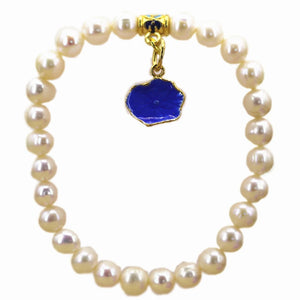 Freshwater Pearl Charm Bracelet 7.5inch B3124