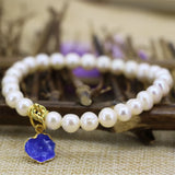 Freshwater Pearl Charm Bracelet 7.5inch B3124