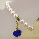Freshwater Pearl Charm Bracelet 7.5inch B3124