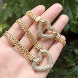 Cubic Zirconia Stone Cuban Bracelets Bangles