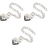 Heart Charm Bracelet Girl Link Bracelet Copper Picture Bracelet