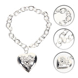 Heart Charm Bracelet Girl Link Bracelet Copper Picture Bracelet
