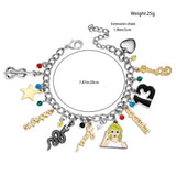 Charm Bracelet Lover Speak Now Midnight Reputation Music Album Pendants