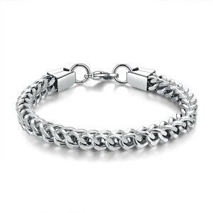 Men's Stainless Steel Hip Hop Charm Bracelet