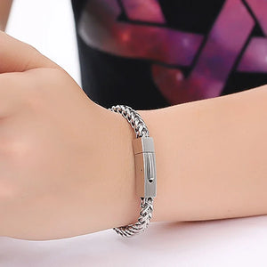 Men's Stainless Steel Hip Hop Charm Bracelet