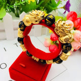 Double Pixiu Bracelet Domineering Charm Bracelet Men