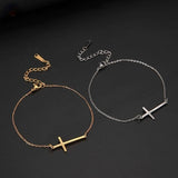 Cross Charm Bracelet Stainless Steel Christian Lobster-claw Gift