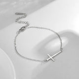 Cross Charm Bracelet Stainless Steel Christian Lobster-claw Gift