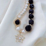 Charm Bracelet Sand Stone Pearl Zircon Women Bracelet Jewelry