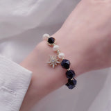 Charm Bracelet Sand Stone Pearl Zircon Women Bracelet Jewelry