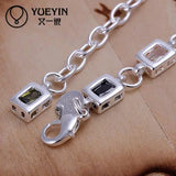 Link Chain Charm Bracelet Unisex Jewelry Hand Chain H261
