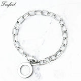 925 Sterling Silver Charm Bracelet Round Lobster Clasp Woman Jewelry Gift