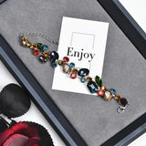 Colorful Gemstone Charm Bracelets for Women