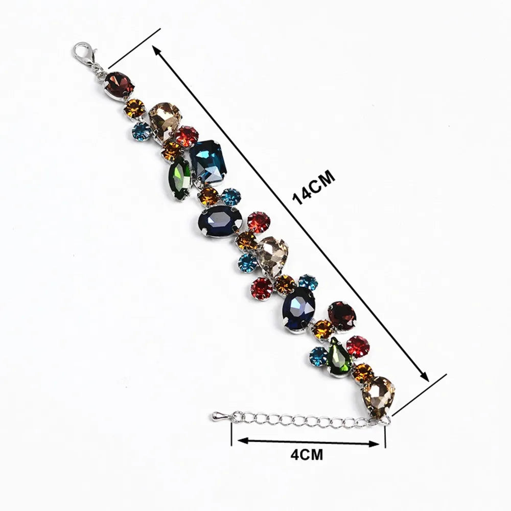 Colorful Gemstone Charm Bracelets for Women