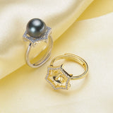 Bridal Party Ring Mountings for Pearls Stones