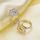 Bridal Party Ring Mountings for Pearls Stones