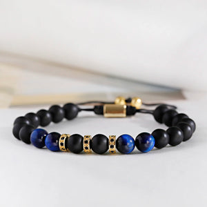 Charm Buddha Bracelet Homme 8mm Round Stone Chakra Bracelet Men