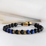 Charm Buddha Bracelet Homme 8mm Round Stone Chakra Bracelet Men