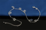 925 Silver Charm Clover Anklet for Women