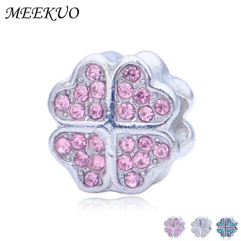 Charm Clover Beads for Luck Women Charm Bracelet Jewelry Making