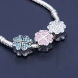 Charm Clover Beads for Luck Women Charm Bracelet Jewelry Making