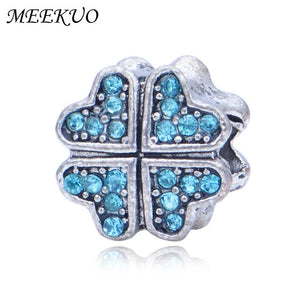 Charm Clover Beads for Luck Women Charm Bracelet Jewelry Making