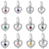 925 Silver Charm Pendant for Bracelets, Letter Beads Jewelry