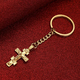 Charm Cross Pendant Necklace Keychain Religious Jewelry