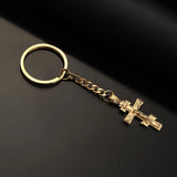 Charm Cross Pendant Necklace Keychain Religious Jewelry