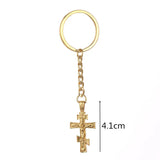 Charm Cross Pendant Necklace Keychain Religious Jewelry