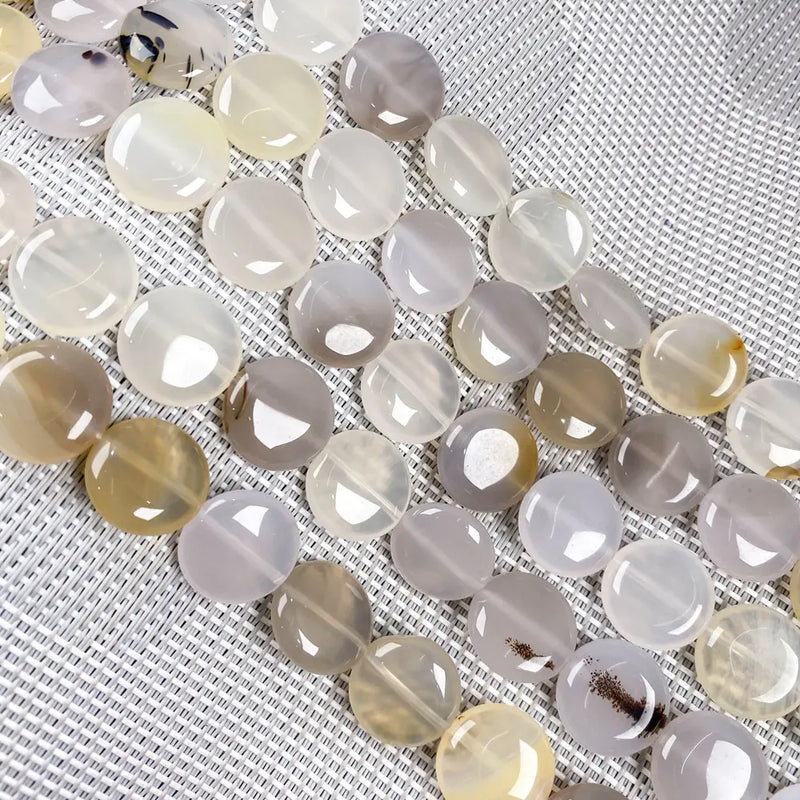 Natural Tiger Eye Stone Malachite Loose Beads 16x16x6mm